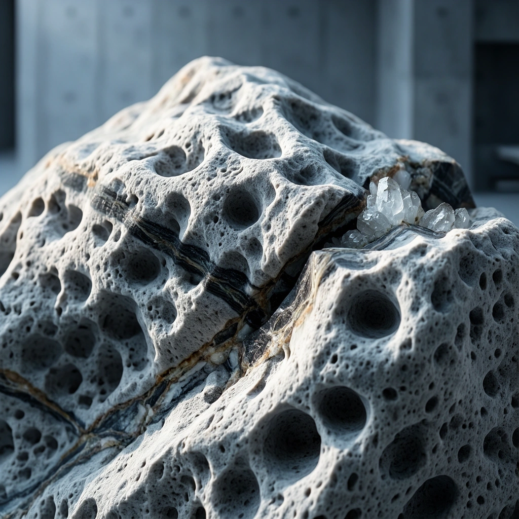 Limestone texture representing organic logical growth